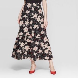 Who What Wear Floral BOHO Maxi Skirt